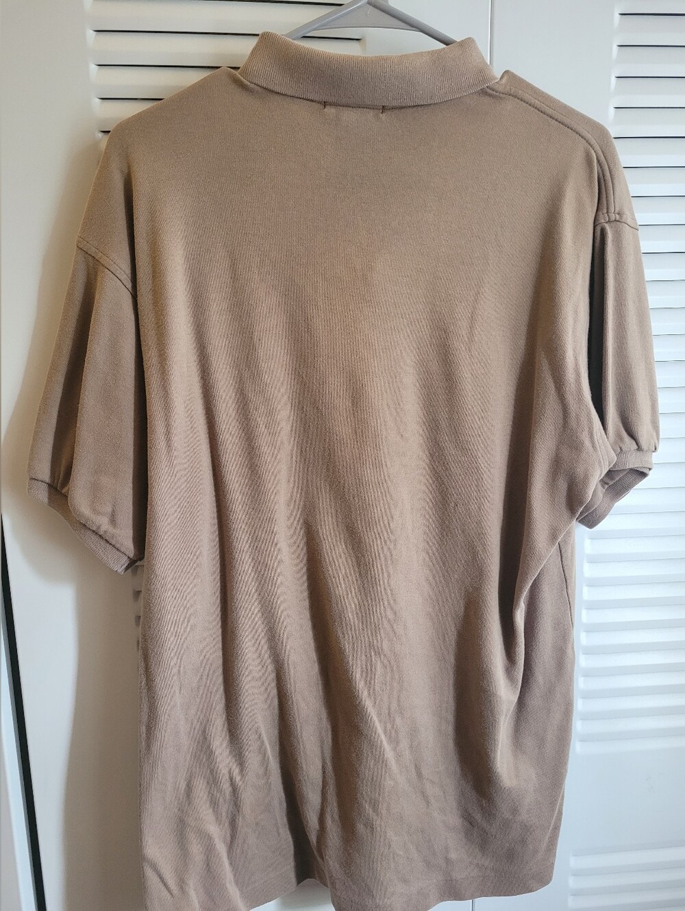 Club Room Men's Polo Shirt in Taupe - Picture 3 of 3